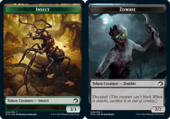 Zombie (005) // Insect (009) Double-sided Token - Foil