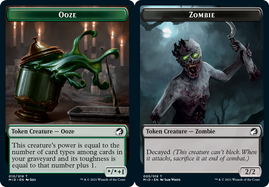 Ooze Token // Zombie Token (005) - Foil