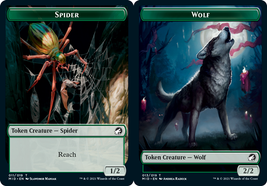 Spider Token // Wolf Token - Foil