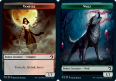 Wolf (013) // Vampire (014) Double-sided Token - Foil