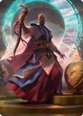 Teferi, Who Slows the Sunset Art Card