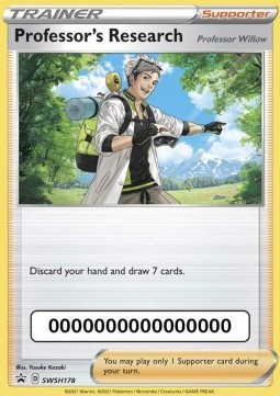 Professors Research - SWSH178 - SWSH Black Star Promos (Pokemon Go Code)