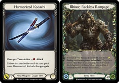 Harmonized Kodachi // Rhinar, Reckless Rampage - Unlimited Edition