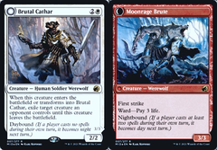 Brutal Cathar // Moonrage Brute - Foil - Prerelease Promo