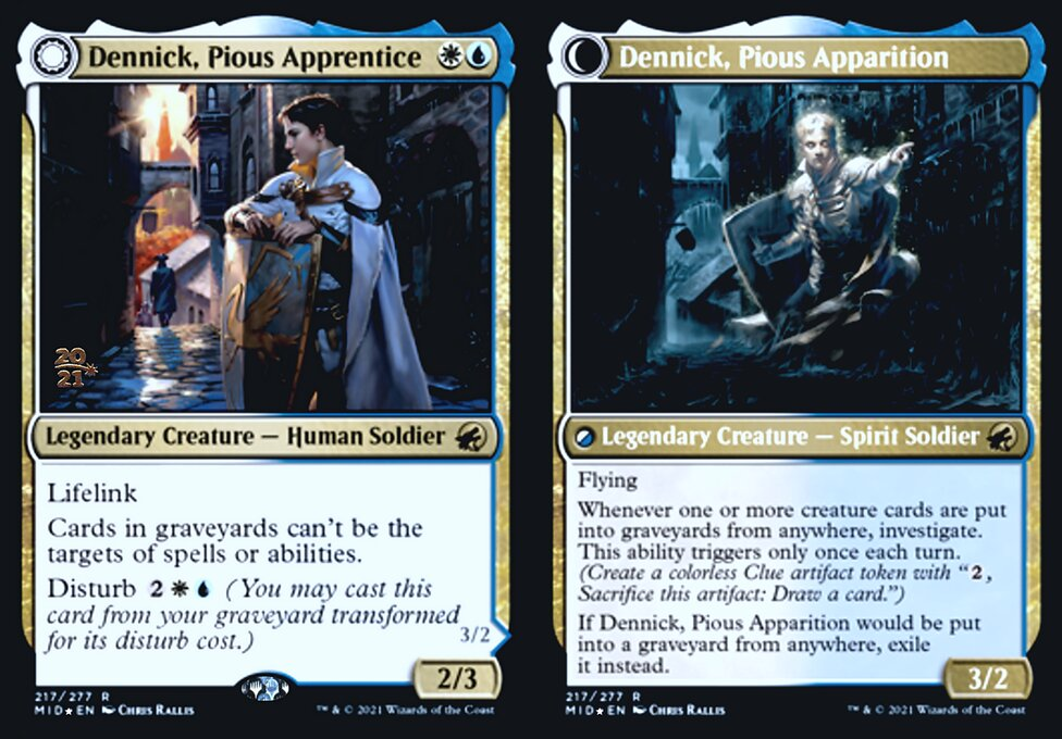 Dennick, Pious Apprentice - Prerelease Foil