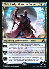 Teferi, Who Slows the Sunset - Foil - Prerelease Promo