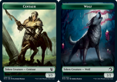 Centaur (008) // Wolf (013) Double-Sided Token