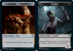 Clue (016) // Zombie (005) Double-Sided Token