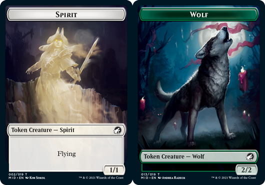 Token - Spirit // Wolf