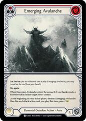 Emerging Avalanche (Red) - Rainbow Foil - 1st Edition