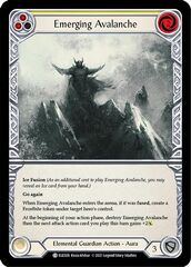 Emerging Avalanche (Yellow) - Rainbow Foil - 1st Edition