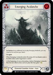 Emerging Avalanche (Blue) - Rainbow Foil - 1st Edition