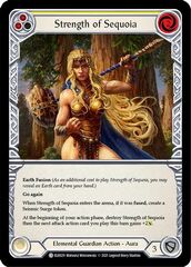 Strength of Sequoia (Yellow) - Rainbow Foil - 1st Edition