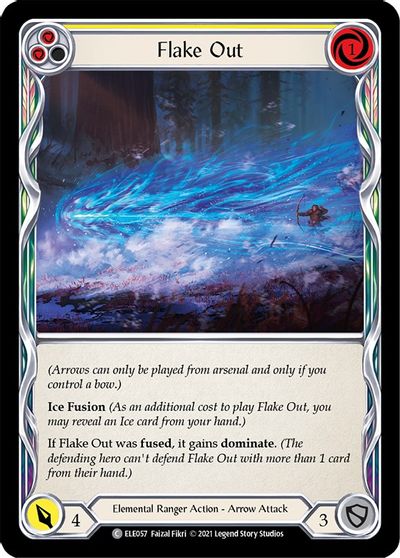 Flake Out (Yellow) - Rainbow Foil - 1st Edition