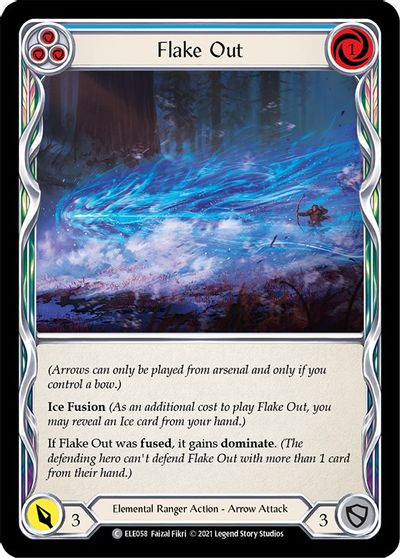 Flake Out (Blue) - Rainbow Foil - 1st Edition
