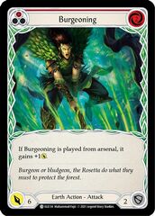 Burgeoning (Red) - Rainbow Foil - 1st Edition