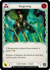 Burgeoning (Blue) - Rainbow Foil - 1st Edition