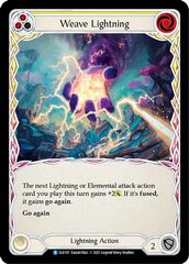 Weave Lightning (Yellow) - Rainbow Foil - 1st Edition