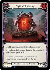 Sigil of Suffering (Red) - Rainbow Foil - 1st Edition