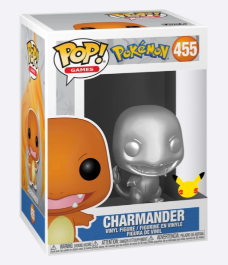 Games Series - #455 - Charmander (Silver Metallic) - Pokémon