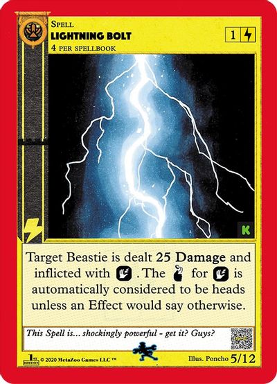 Lightning Bolt 5/12