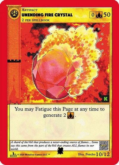 Unending Fire Crystal 10/12