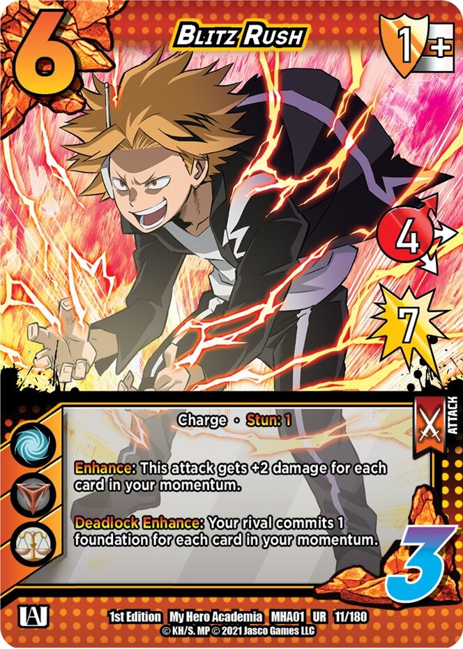 1X-Blitz Rush - 1st Edition-MHA01F-My Hero Academia First Edition