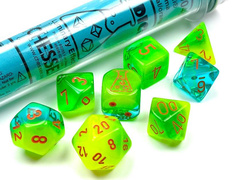 7 Heavy Dice Set - Lab Dice 4 - Green-Teal/Orange - CHX30048