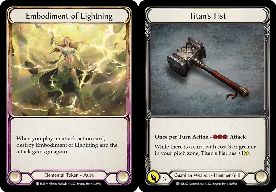 Embodiment of Lightning // Titans Fist - 1st Edition