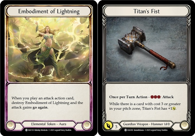 Embodiment of Lightning // Titans Fist - 1st Edition