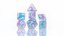 0604 Dice Set - Cotton Candy Glowworm