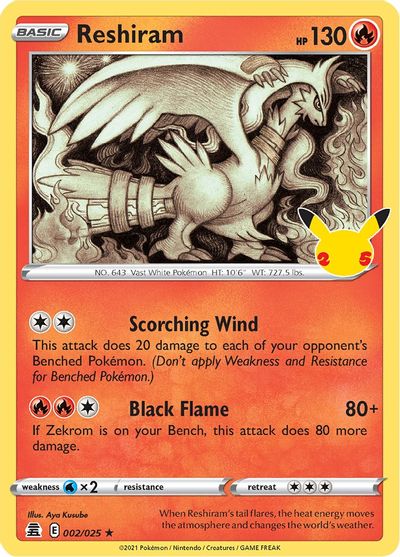 Reshiram - 002/025 - Holo Rare