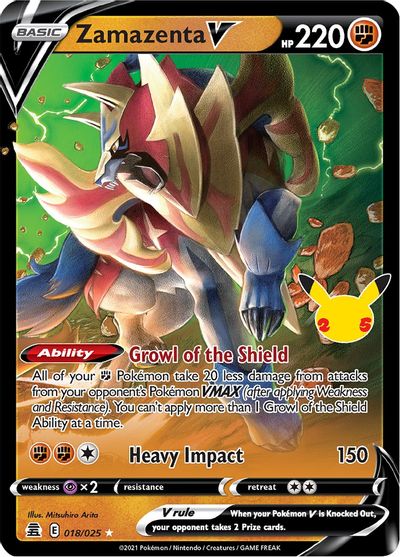 Zamazenta V - 018/025 - Ultra Rare