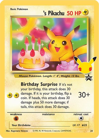 ______s Pikachu - 24/53 - Holo Rare