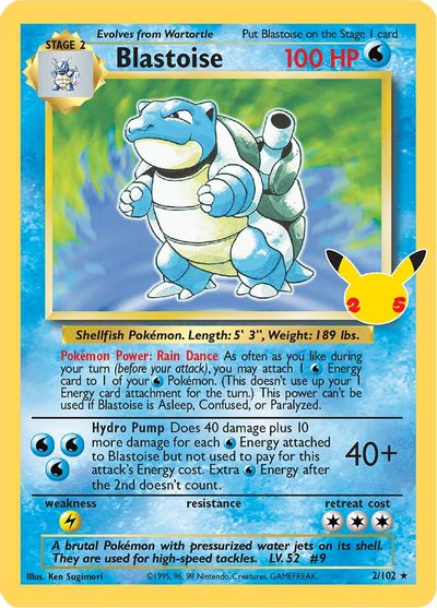 Blastoise - 2/102 - Holo Rare