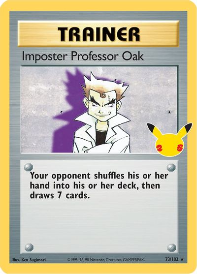 Imposter Professor Oak - 73/102 - Holo Rare