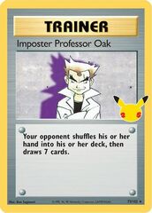 Imposter Professor Oak - 73/102 - Holo Rare (Classic Collection)