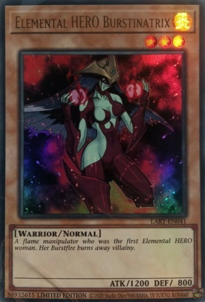 Elemental HERO Burstinatrix - LART-EN041 - Ultra Rare - Limited Edition
