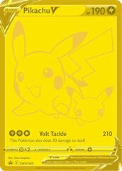 Pikachu V SWSH145 Gold Promo - Celebrations Ultra-Premium Collection