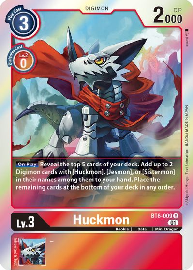 Huckmon - BT6-009 - R - Foil Huckmon - BT6-009 - R - Foil