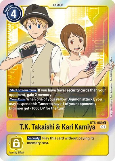 T.K. Takaishi & Kari Kamiya - BT6-089 - R - Foil T.K. Takaishi & Kari Kamiya - BT6-089 - R - Foil