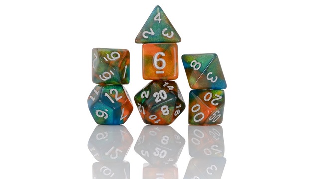 Dice Set - Persimmon Punch