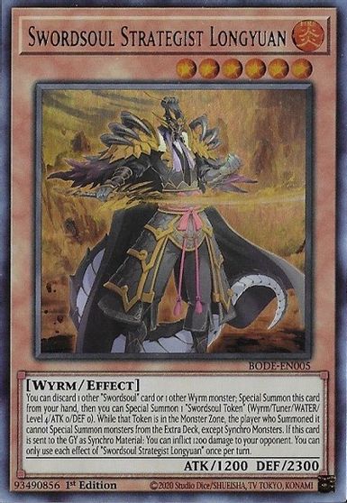 Longyuan, stratege Swordsoul - BODE-EN005 - Ultra Rare - 1ere edition // Burst Of Destiny - BODE