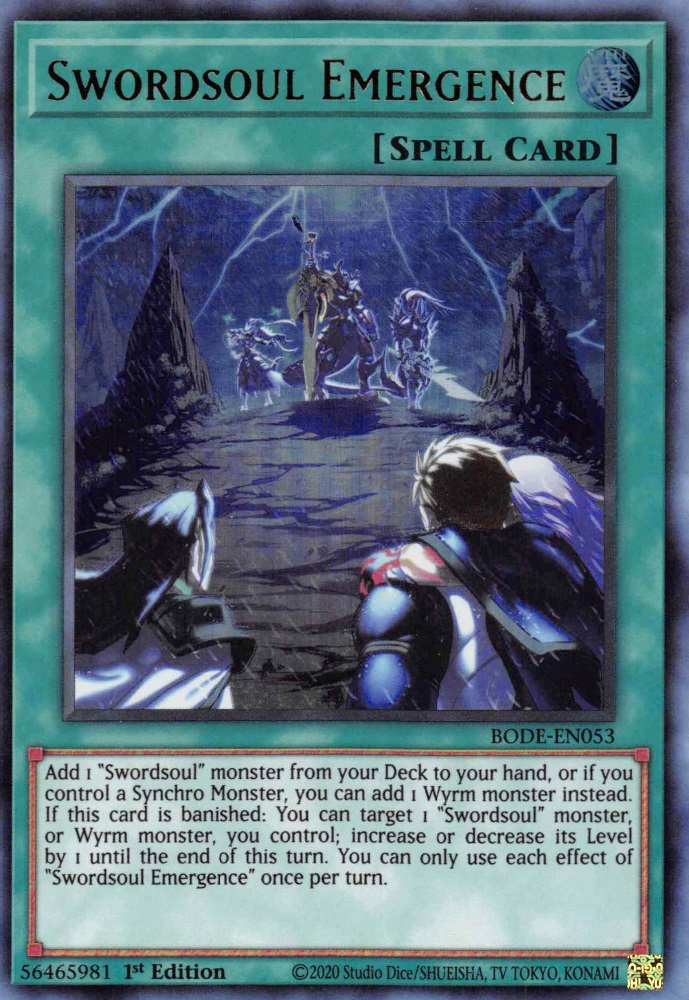 Swordsoul Emergence - BODE-EN053 - Ultra Rare - 1ere edition // Burst Of Destiny - BODE