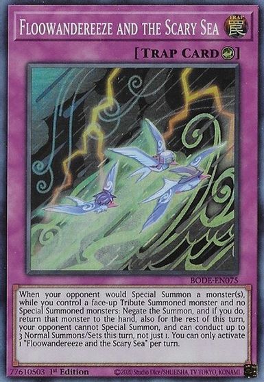 Floowandereeze et la mer effrayante - BODE-EN075 - Super Rare - 1ere edition // Burst Of Destiny - BODE