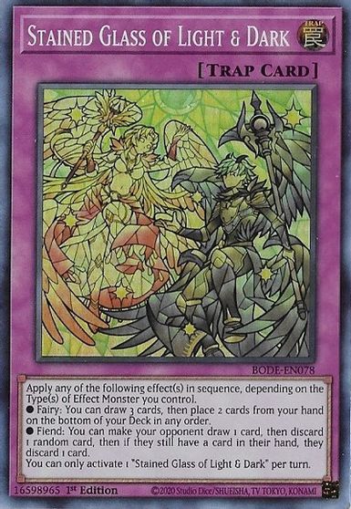 Vitrail de Lumiere et dObscurite - BODE-EN078 - Super Rare - 1ere edition // Burst Of Destiny - BODE