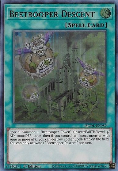 Beetrooper Descent - BODE-EN089 - Ultra Rare - 1st Edition