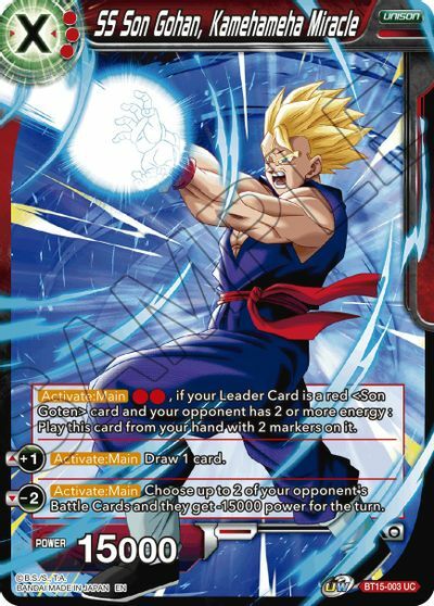SS Son Gohan, Kamehameha Miracle - BT15-003 - UC