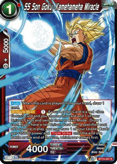 SS Son Goku, Kamehameha Miracle - BT15-007 - R
