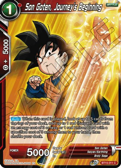 Son Goten, Journey's Beginning - BT15-011 - C